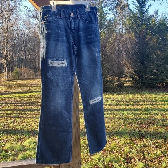 Distressed Armani Exchange Bootcut Jeans Size 4 - Picture 1 of 10